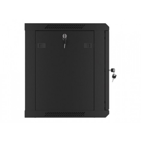 Lanberg Rack cabinet 19" wall-mount 9U/600x450 for self-assembly with metal door (flat pack), black | Lanberg