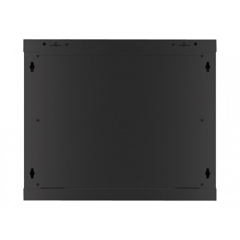 Lanberg Rack cabinet 19" wall-mount 9U/600x600 (flat pack) for self-assembly with metal door, black | Lanberg