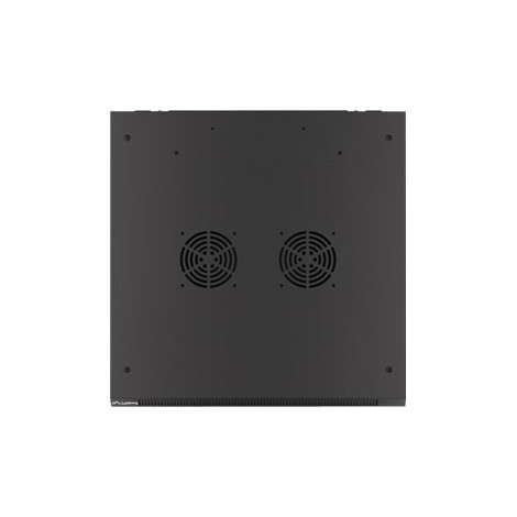 Lanberg Rack cabinet 19" wall-mount 9U/600x600 (flat pack) for self-assembly with metal door, black | Lanberg