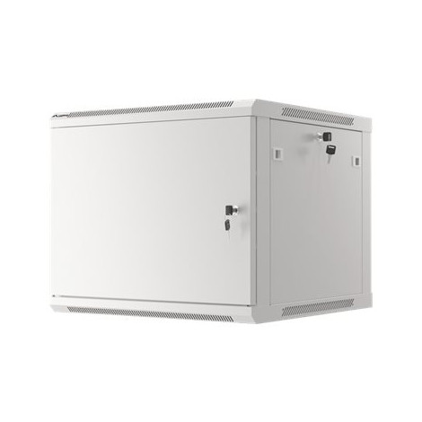 Lanberg Rack cabinet 19" wall-mount 9U/600x600 (flat pack) for self-assembly with metal door, grey | Lanberg