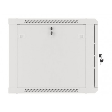 Lanberg Rack cabinet 19" wall-mount 9U/600x600 (flat pack) for self-assembly with metal door, grey | Lanberg