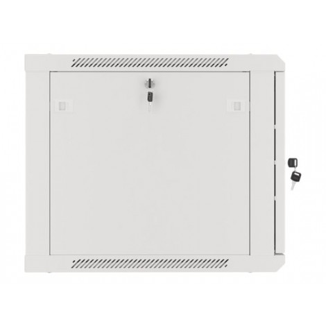 Lanberg Rack cabinet 19" wall-mount 9U/600x600 (flat pack) for self-assembly with metal door, grey | Lanberg
