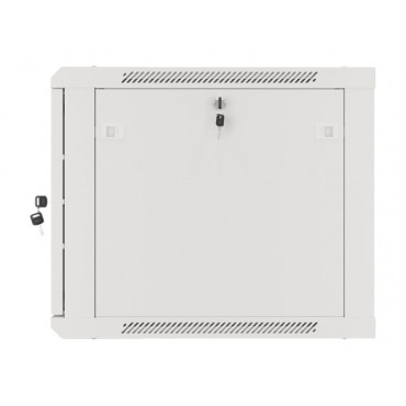 Lanberg Rack cabinet 19" wall-mount 9U/600x600 (flat pack) for self-assembly with metal door, grey | Lanberg