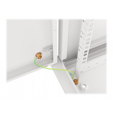 Lanberg Rack cabinet 19" wall-mount 9U/600x600 (flat pack) for self-assembly with metal door, grey | Lanberg