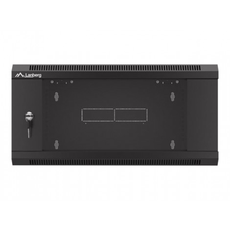 Lanberg Rack cabinet 19" wall-mounted 4U 600 fast assembly (flat pack), black | Lanberg