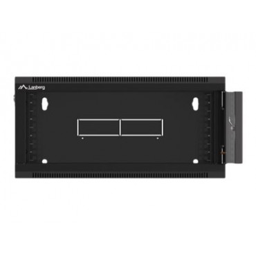 Lanberg Rack cabinet 19" wall-mounted 4U 600 fast assembly (flat pack), black | Lanberg
