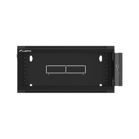 Lanberg Rack cabinet 19" wall-mounted 4U 600 fast assembly (flat pack), black | Lanberg