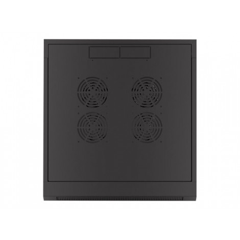 Lanberg Rack cabinet 19" wall-mounted 4U 600 fast assembly (flat pack), black | Lanberg