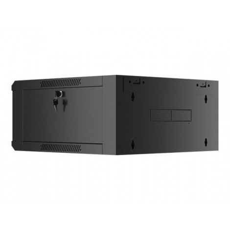 Lanberg Rack cabinet 19" wall-mounted 4U 600 fast assembly (flat pack), black | Lanberg