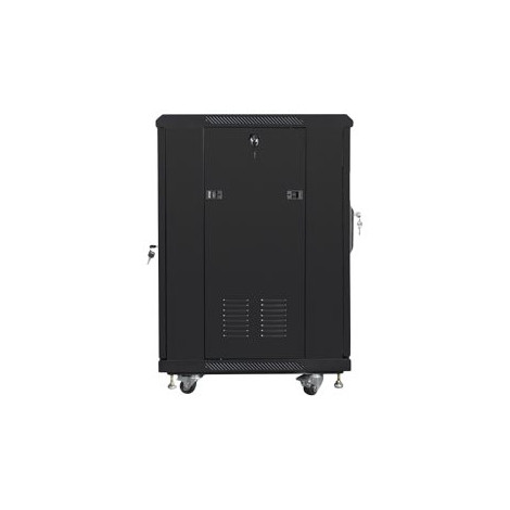 Lanberg Rack cabinet 19" free-standing 15U/600x600 (flat pack), black | Lanberg