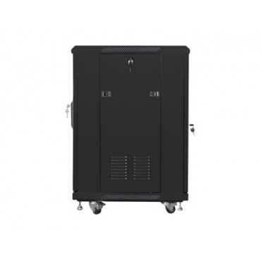 Lanberg Rack cabinet 19" free-standing 15U/600x600 (flat pack), black | Lanberg