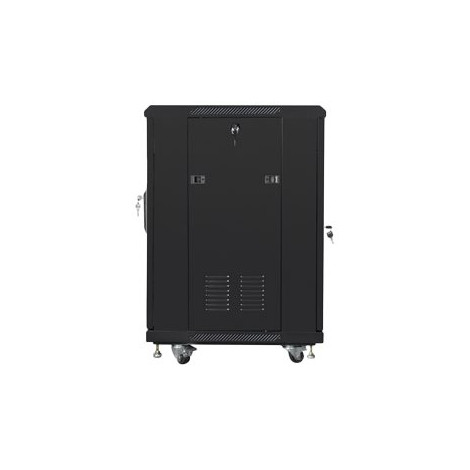Lanberg Rack cabinet 19" free-standing 15U/600x600 (flat pack), black | Lanberg