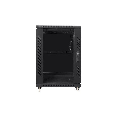 Lanberg Rack cabinet 19" free-standing 15U/600x800 (flat pack), black | Lanberg