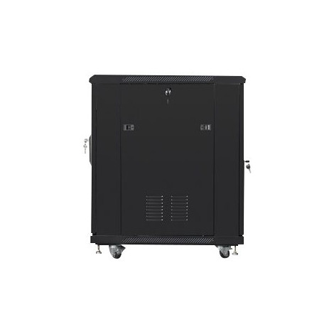 Lanberg Rack cabinet 19" free-standing 15U/600x800 (flat pack), black | Lanberg