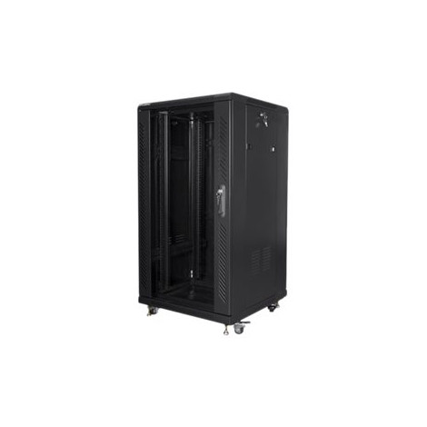 Lanberg Rack cabinet 19" free-standing 22U/600x600 (flat pack), black | Lanberg