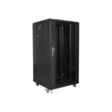 Lanberg Rack cabinet 19" free-standing 22U/600x600 (flat pack), black | Lanberg