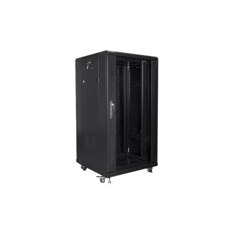 Lanberg Rack cabinet 19" free-standing 22U/600x600 (flat pack), black | Lanberg