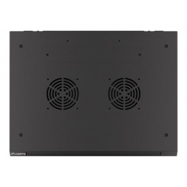 Lanberg Rack cabinet 19" wall-mount 12U/600x450 for self-assembly with metal door (flat pack), black | Lanberg