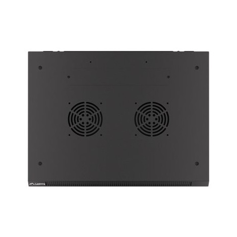 Lanberg Rack cabinet 19" wall-mount 12U/600x450 for self-assembly with metal door (flat pack), black | Lanberg