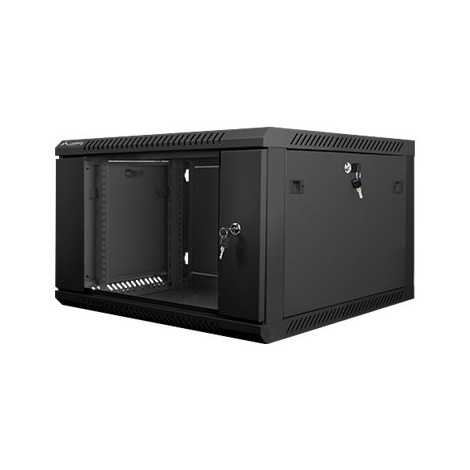 Lanberg Rack cabinet 19" wall-mount 6U/600x600 (flat pack) V2, black | Lanberg