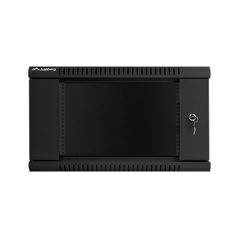 Lanberg Rack cabinet 19" wall-mount 6U/600x600 (flat pack) V2, black | Lanberg
