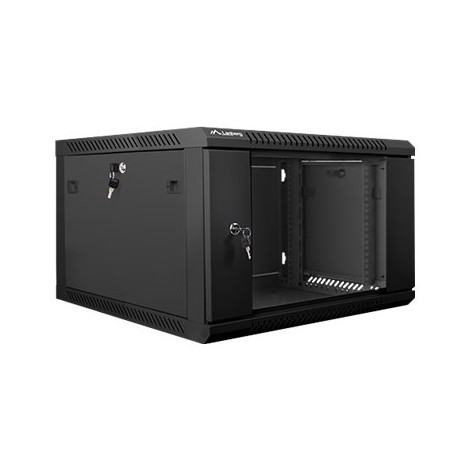 Lanberg Rack cabinet 19" wall-mount 6U/600x600 (flat pack) V2, black | Lanberg