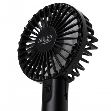 Adler Mini USB Fan | AD 7338 | Desk fan | Black | Diameter 7 cm | Number of speeds 3