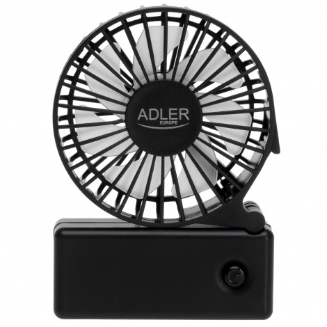 Adler Foldable mini fan | AD 7336 | Desk fan | Black | Diameter 6.5 cm | Number of speeds 1