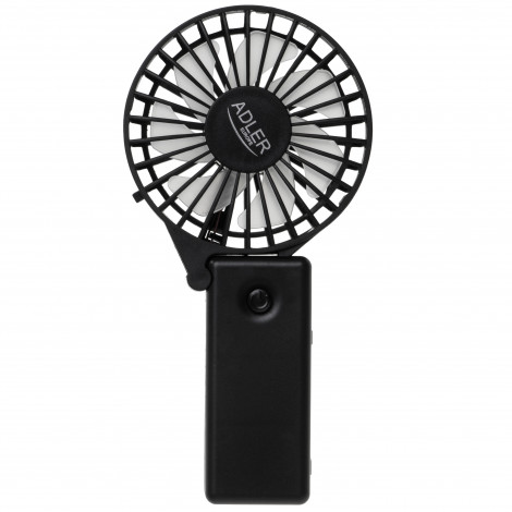 Adler Foldable mini fan | AD 7336 | Desk fan | Black | Diameter 6.5 cm | Number of speeds 1