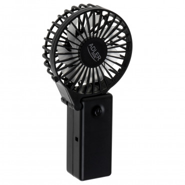 Adler Foldable mini fan | AD 7336 | Desk fan | Black | Diameter 6.5 cm | Number of speeds 1