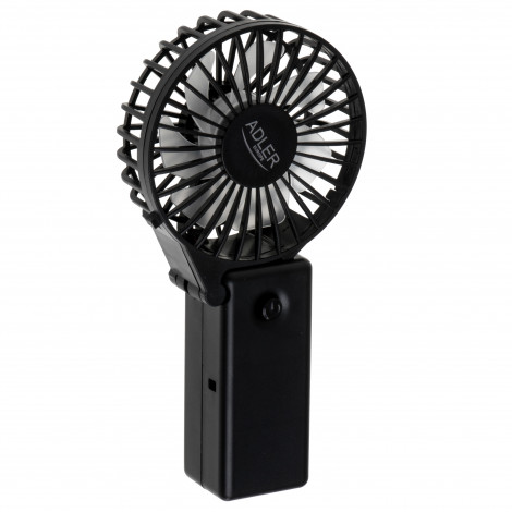 Adler Foldable mini fan | AD 7336 | Desk fan | Black | Diameter 6.5 cm | Number of speeds 1