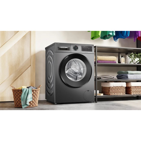 Bosch Washing Machine | WGG244RFSN | Energy efficiency class A | Front loading | Washing capacity 9 kg | 1400 RPM | Depth 59 cm 