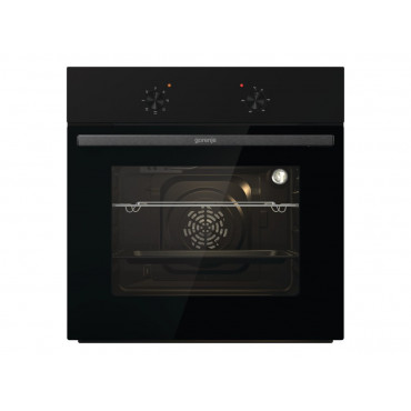 Gorenje Oven | BO6615E01B | 60 L | Electric | EnamelClean | Push pull buttons | Height 59.5 cm | Width 59.5 cm | Stainless steel