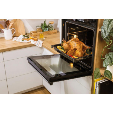 Gorenje Oven | BOS6737E13FBG | 77 L | Electric | AquaClean | Mechanical | Steam function | Height 59.5 cm | Width 59.5 cm | Stai