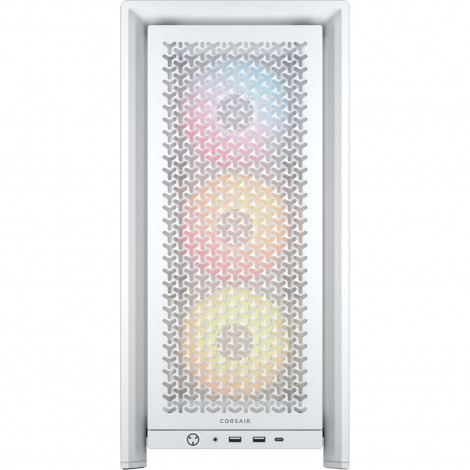Corsair PC Case | Frame 4000D RS ARGB Modular | White | Mid-Tower | Power supply included No