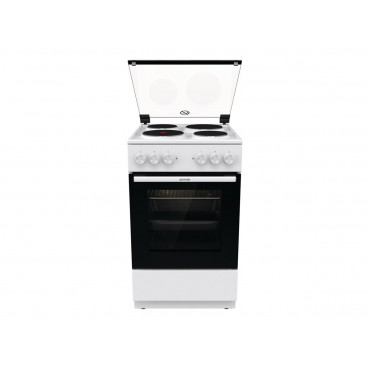 Gorenje Cooker | GE5A21WH | Hob type Electric | Oven type Electric | White | Width 50 cm | Grilling | Depth 59.4 cm | 68 L