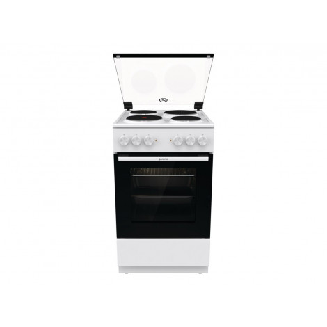 Gorenje Cooker | GE5A21WH | Hob type Electric | Oven type Electric | White | Width 50 cm | Grilling | Depth 59.4 cm | 68 L