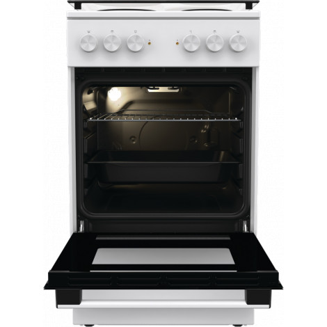Gorenje Cooker | GE5A21WH | Hob type Electric | Oven type Electric | White | Width 50 cm | Grilling | Depth 59.4 cm | 68 L