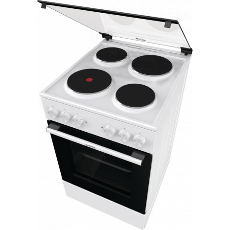 Gorenje Cooker | GE5A21WH | Hob type Electric | Oven type Electric | White | Width 50 cm | Grilling | Depth 59.4 cm | 68 L