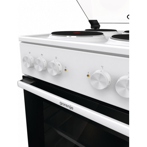 Gorenje Cooker | GE5A21WH | Hob type Electric | Oven type Electric | White | Width 50 cm | Grilling | Depth 59.4 cm | 68 L