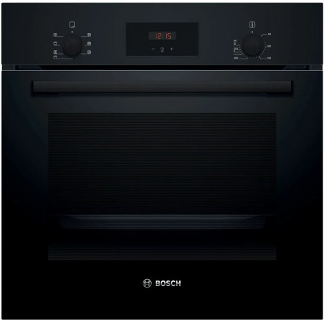 Bosch Oven | HBF133BA1 | 66 L | Electric | EcoClean | Knobs | Height 59.5 cm | Width 59.4 cm | Black