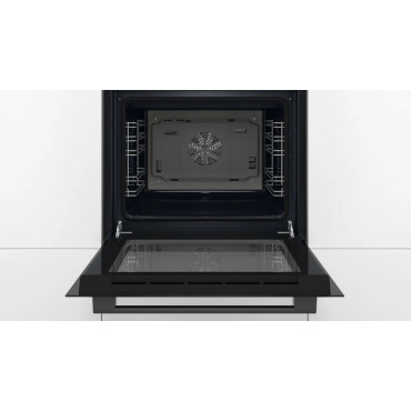 Bosch Oven | HBF133BA1 | 66 L | Electric | EcoClean | Knobs | Height 59.5 cm | Width 59.4 cm | Black
