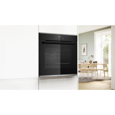 Bosch Oven | HBA272BB3 | 71 L | Electric | Pyrolysis/Hydrolytic | Touch control | Height 59.5 cm | Width 59.4 cm | Black