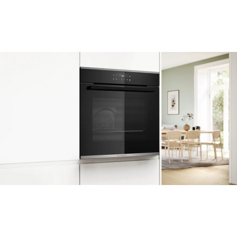 Bosch Oven | HBA272BB3 | 71 L | Electric | Pyrolysis/Hydrolytic | Touch control | Height 59.5 cm | Width 59.4 cm | Black