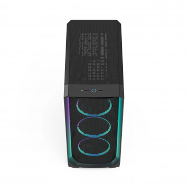 Fractal Design Meshify 3 | Ambience Pro RGB Black TG Light Tint | ATX | Power supply included No