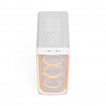 Fractal Design Meshify 3 | Ambience Pro RGB White TG Clear Tint | ATX | Power supply included No