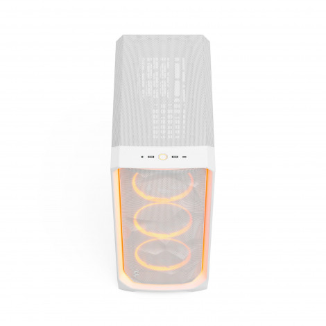 Fractal Design Meshify 3 | Ambience Pro RGB White TG Clear Tint | ATX | Power supply included No