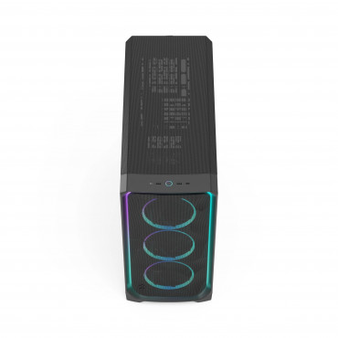 Fractal Design Meshify 3 XL | Ambience Pro RGB Black TG Light Tint | ATX | Power supply included No