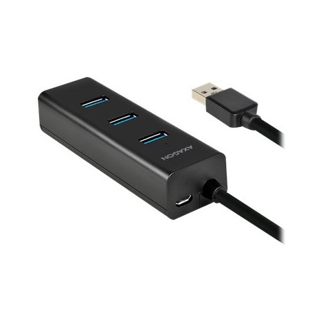 AXAGON Four-port USB 3.0 hub with fast charging and power support | HUE-S2B