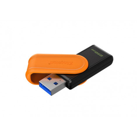 Kingston USB Flash Drive | DataTraveler Exodia S | 256 GB | USB 3.2 Gen 1 | Black/Orange